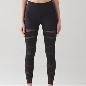 lululemon hi-rise wunder under pant (tech mesh)